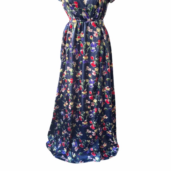 Tularosa Blue Sid Wrap Maxi Dress in Armada- Festival - Picture 6 of 13